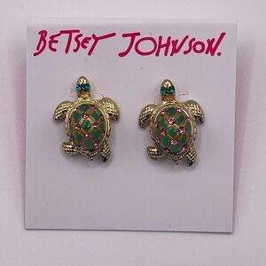 Betsey Johnson Turtle 🐢 Earrings